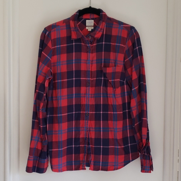 J. Crew Tops - J. Crew plaid shirt